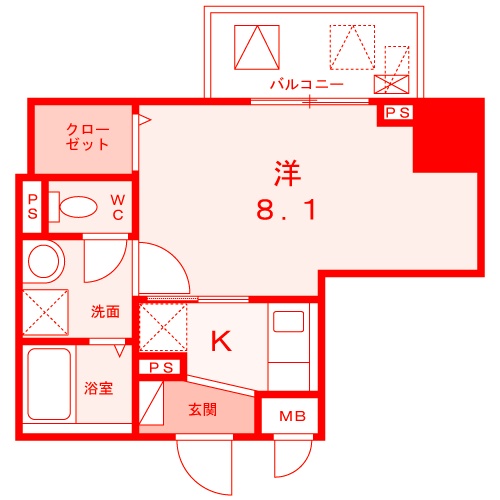 スアヴィス横須賀中央の間取り