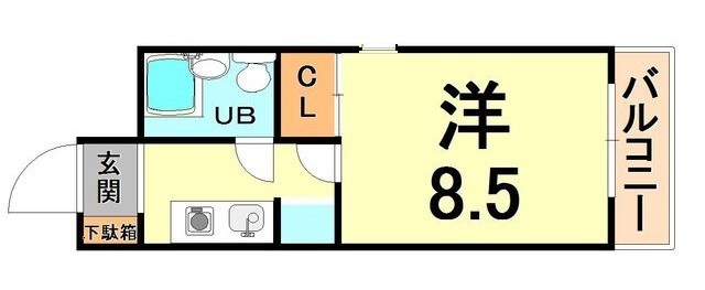 猪名寺パークマンション2の間取り写真
