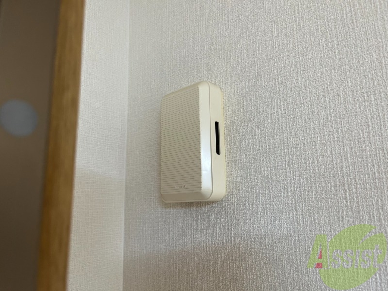 セキュリティ　来客時にはこちらのチャイムが鳴りますよ。