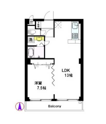 グランドゥールオークラの間取り写真