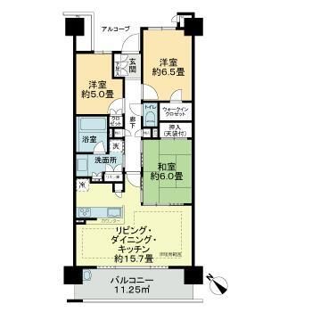 東武伊勢崎線 梅島駅 徒歩5分 18階建 築18年の間取り写真