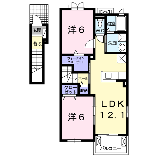 ファーストレジデンス　Bの間取り