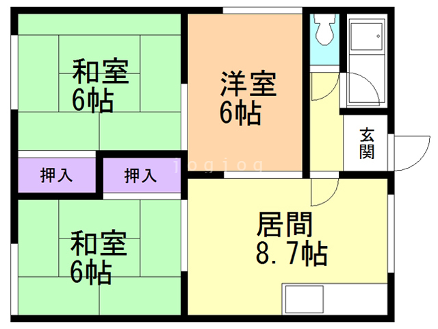 富士荘の間取り