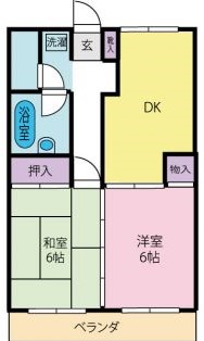 川合ハイツの間取り