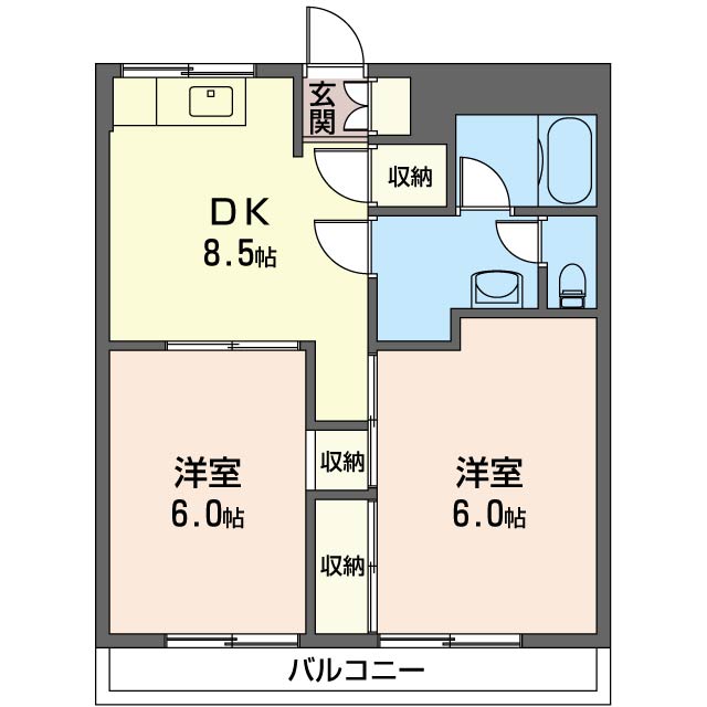 コーポタナアミの間取り