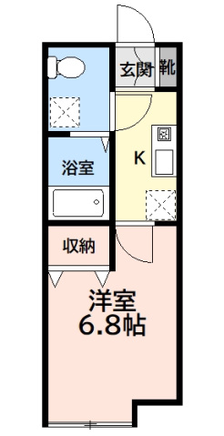神奈川県川崎市麻生区高石４（アパート）の賃貸物件の間取り