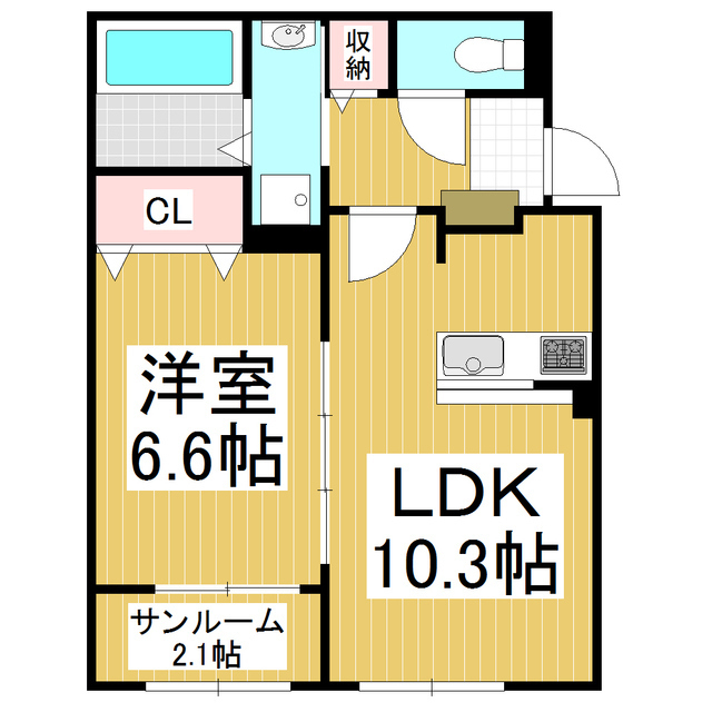 イースト・カーサ　Ａの間取り