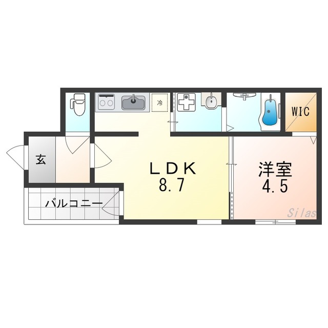 フジパレス西取石I番館の間取り