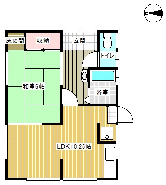 【児島下の町4丁目7-60戸建の間取り】