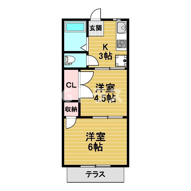 長沢アパートの間取り