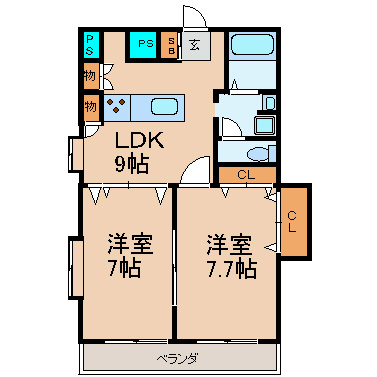 ＴＲＵＳＴＹ千代田の間取り