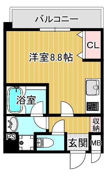 CREA放出西の間取り