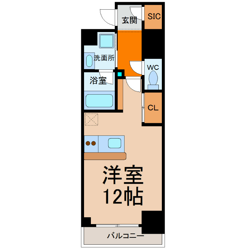 名古屋市中川区八熊のマンションの間取り