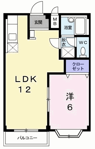 エルディムサンライズ２１　Ｂの間取り