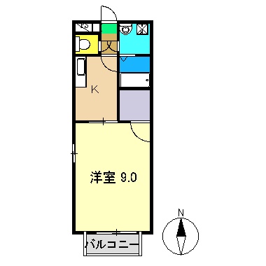 アーク岡豊の間取り