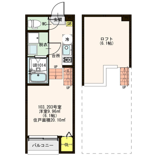 Southern Gate（地番）の間取り