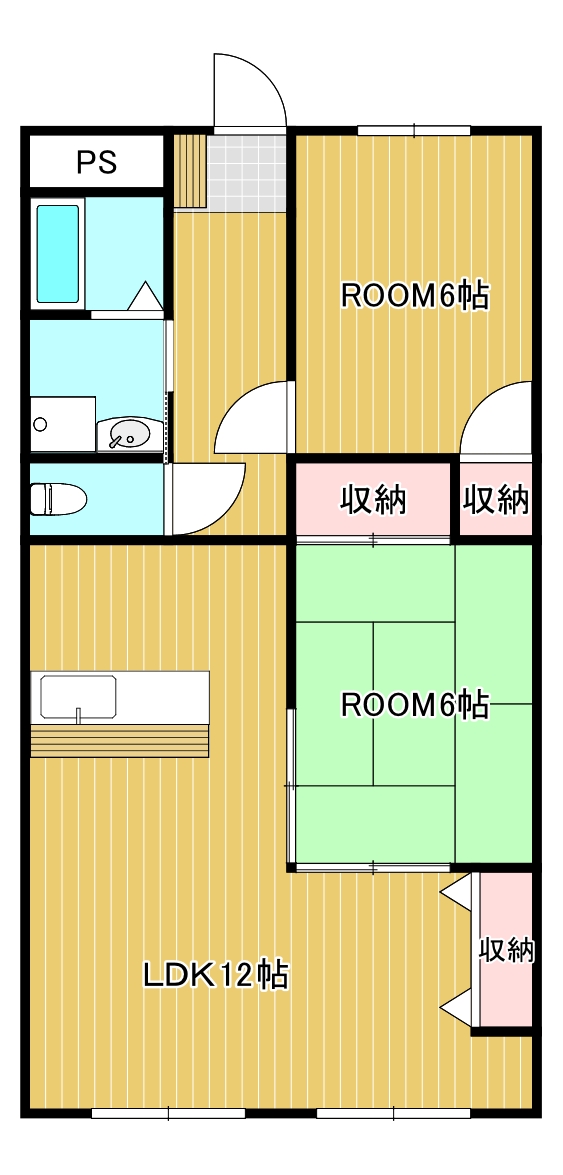 高松市春日町のマンションの間取り