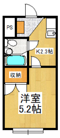 国立市谷保のマンションの間取り