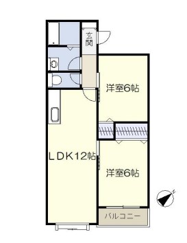 神戸市西区北別府のマンションの間取り