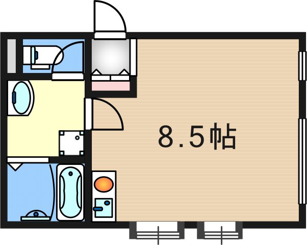 レディエント安立の間取り