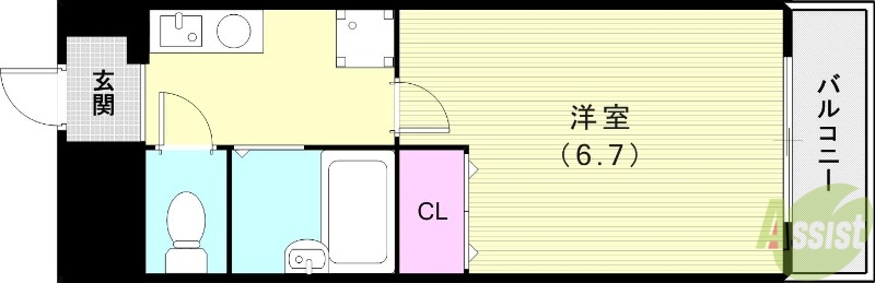 尼崎市塚口町のマンションの間取り