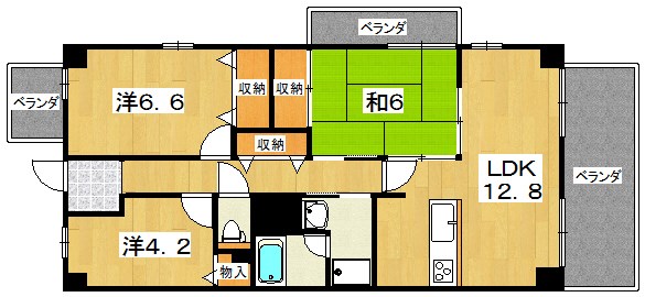 フロレスタミオ山田池公園の間取り