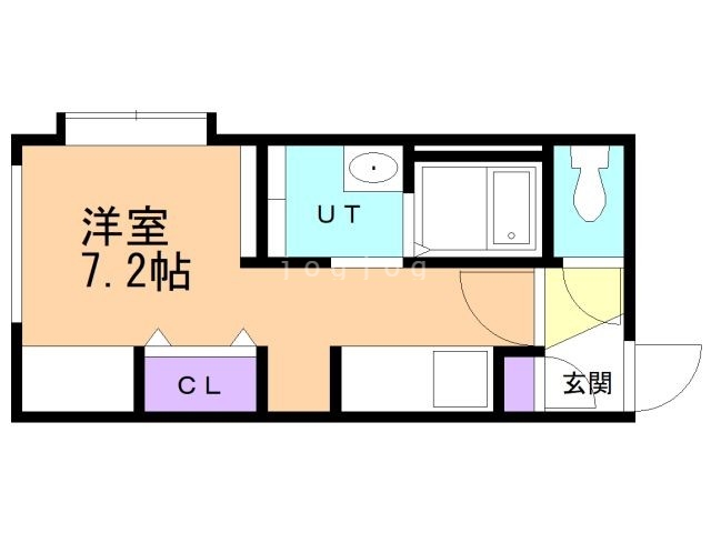 札幌市東区北二十三条東のマンションの間取り