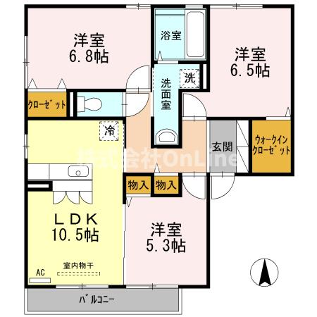 D-ROOM青山 B棟の間取り