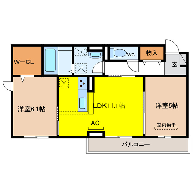 ベル　エトワールJの間取り