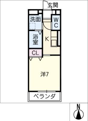 フルールＤ前山の間取り