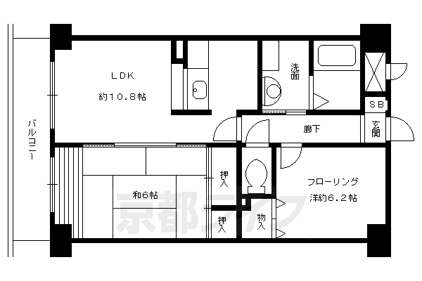 ロザーンジュ堀川の間取り