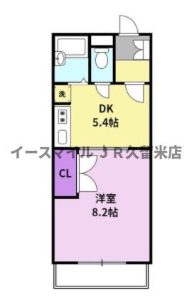 ワンバイワンの間取り写真