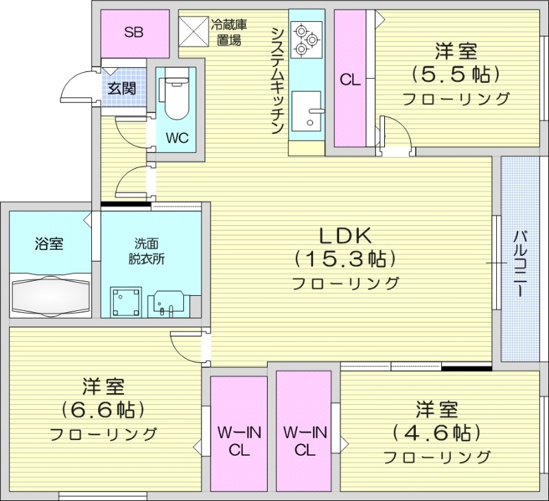 Augusta伏見の間取り