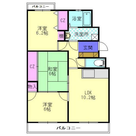 アビタシオン天拝の間取り