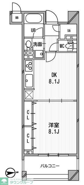 千代田区神田小川町のマンションの間取り