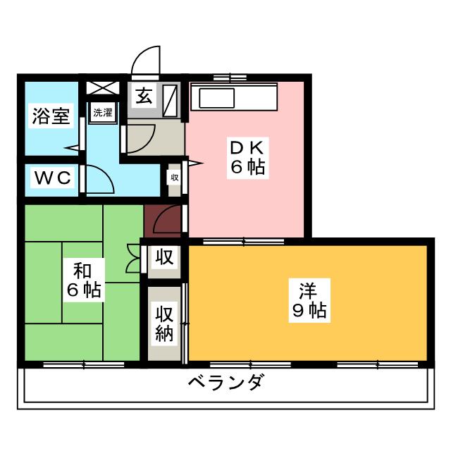 シャトー望月Ｄ棟の間取り