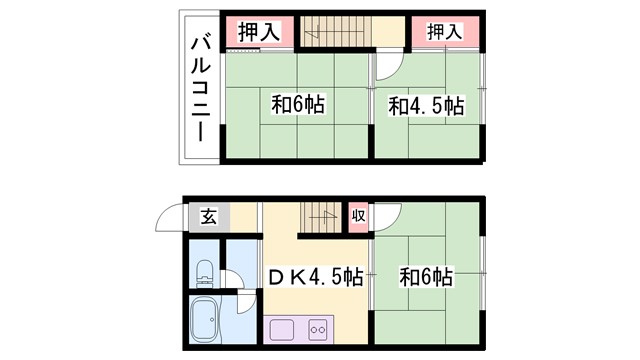 ファミーユヤノ3号棟の間取り