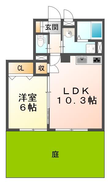 Riso＋miraieジェームス山WESTの間取り