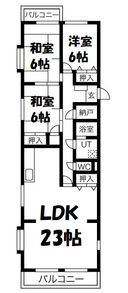 ファミーユ日和の間取り