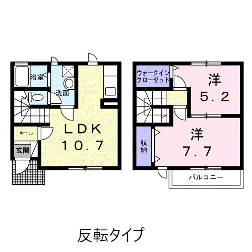 メゾンソレイユＢ棟の間取り