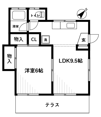 富士ハイツの間取り