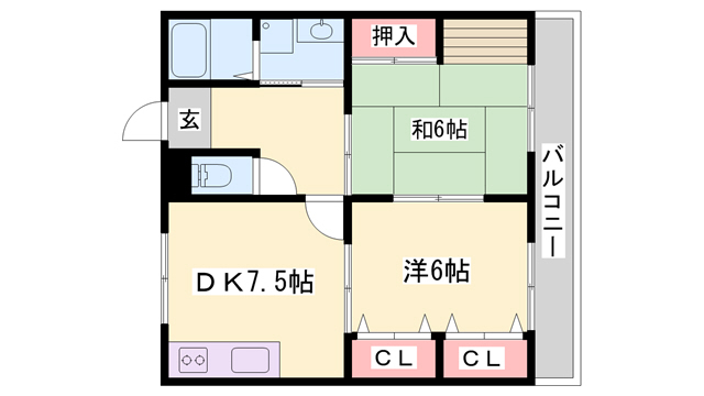 レジデンス香呂の間取り