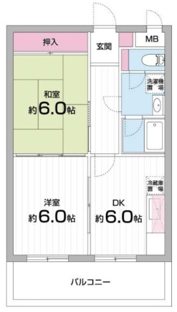 東府中マンションの間取り