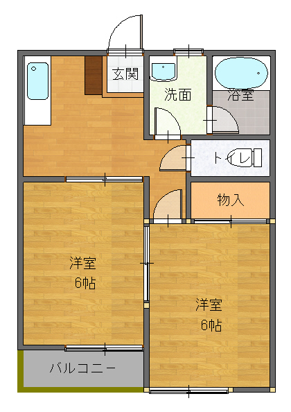 北の原ハイツIIIの間取り