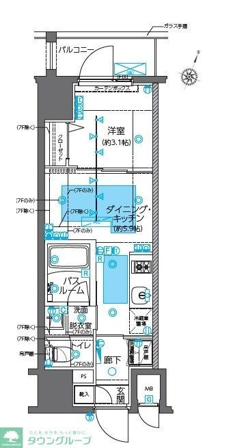 【千代田区岩本町のマンションの間取り】