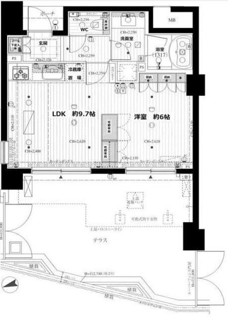 世田谷区中町のマンションの間取り