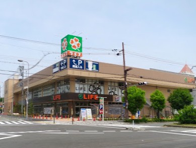 スーパー　ライフ西淡路店（スーパー）まで848m
