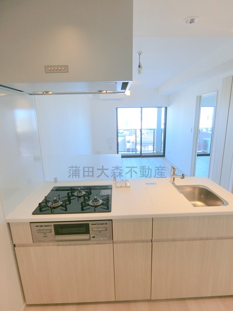 キッチン　3口ガスグリル付カウンターキッチン