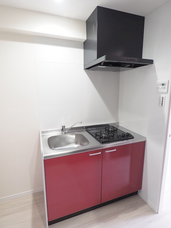 キッチン　使いやすい二口コンロ