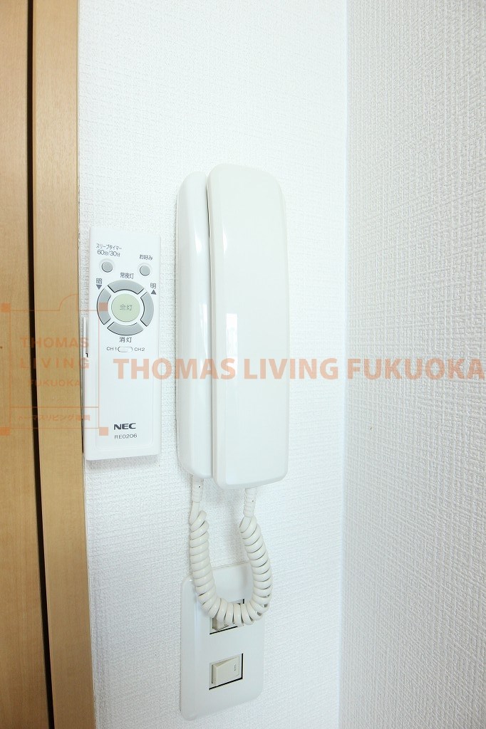 セキュリティ　インターホンで来客者を確認できます。